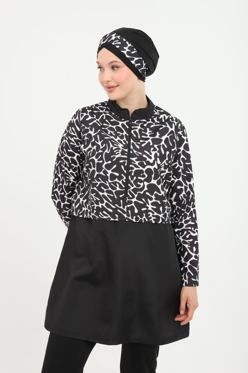 Klasik tam kapalı tesettür mayo