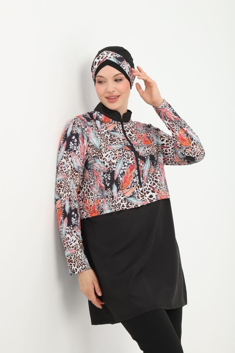 Battal beden tesettür mayo modelleri