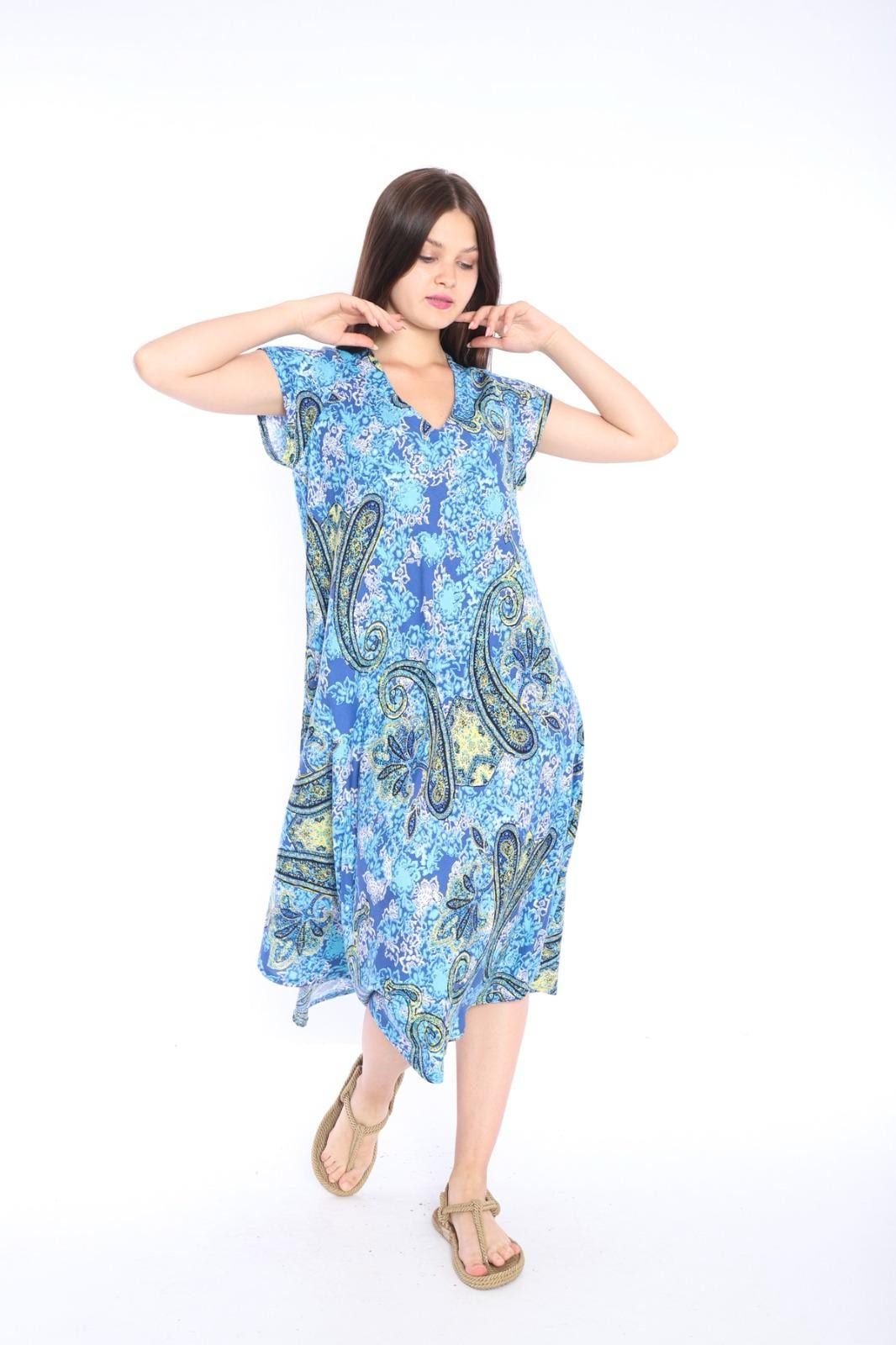 Popüler plaj elbisesi modeli - Sonnes toptan plaj giyim